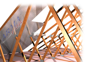 Radiant Barrier installed in a truss framed attic